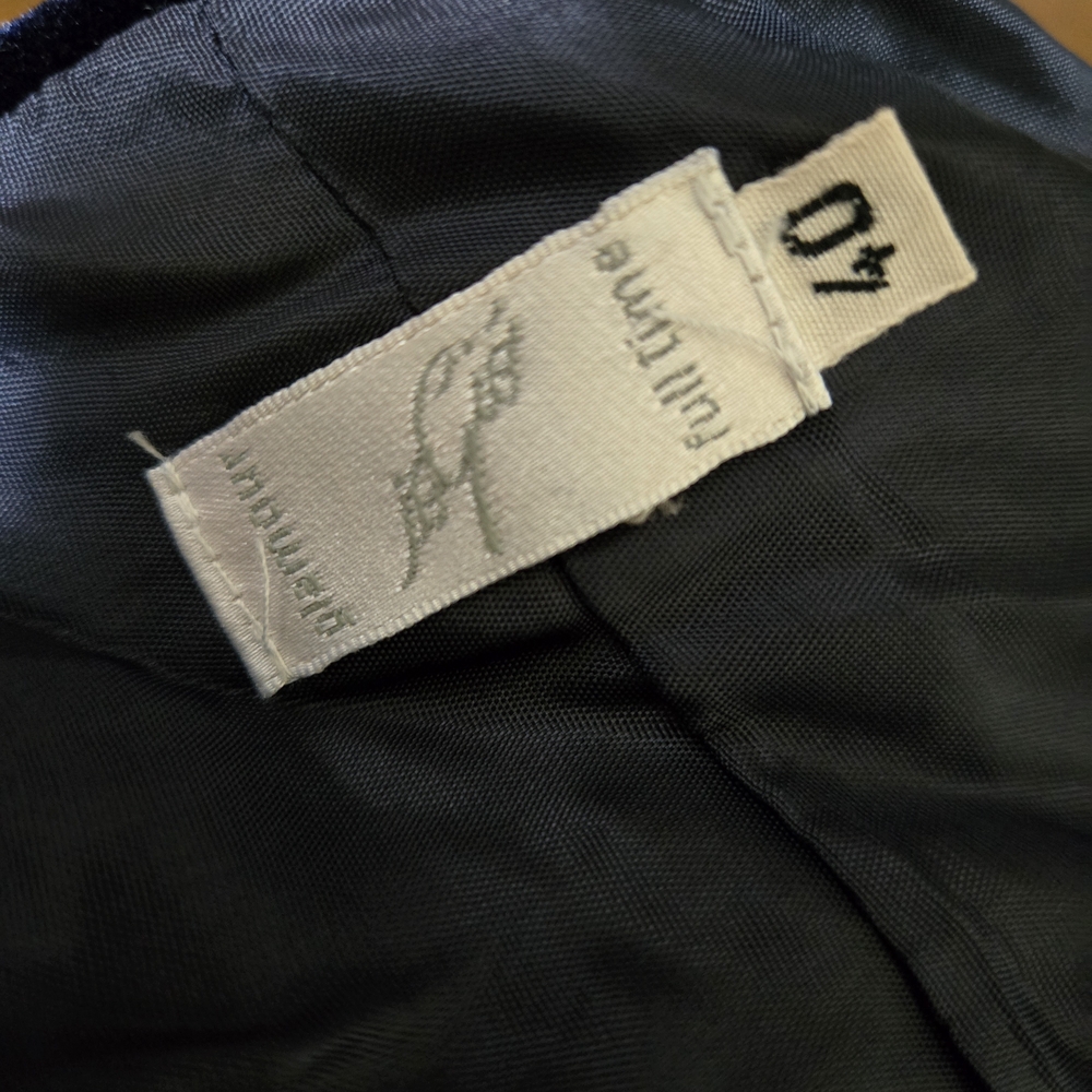 Italian Black Lace-Trimmed Jacket - Picture 7 of 7